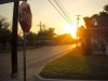 Picture of sunrise while riding my bike around the neighborhood.